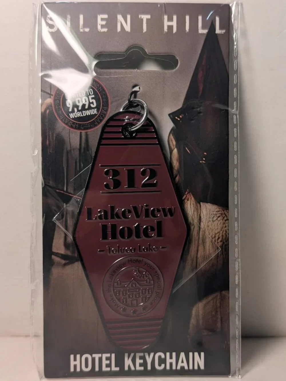 Silent Hill Lakeview Hotel Keyring Red Edition Official Collectible Keychain